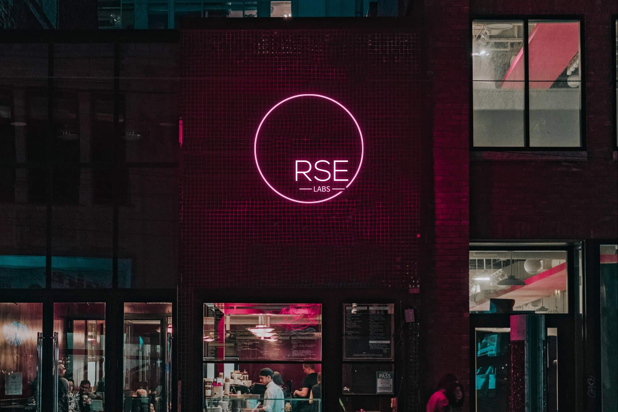 RSE Labs neon signage