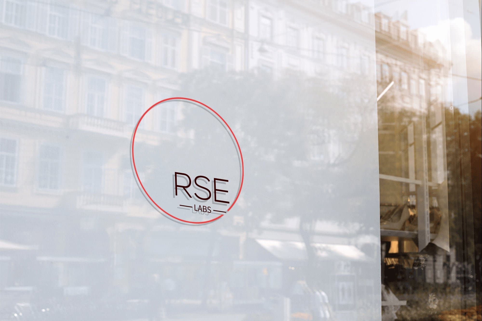 RSE Labs window signage